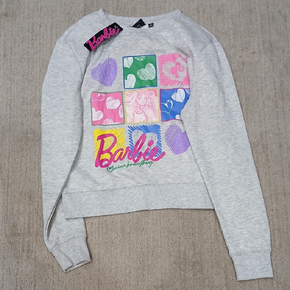 Barbie Kids Graphic Sweatshirt - Gray